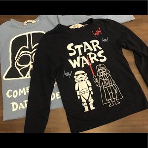 Set of boys star wars shirts